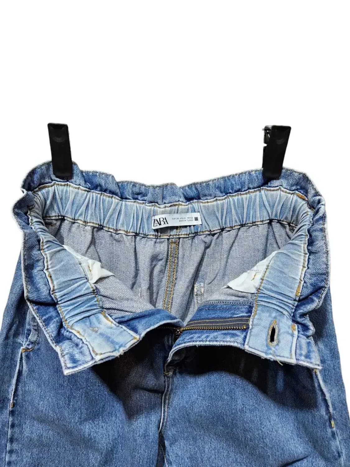 36/ 자라 하이웨스트 밴딩 데님 팬츠 /1021 상품이미지4