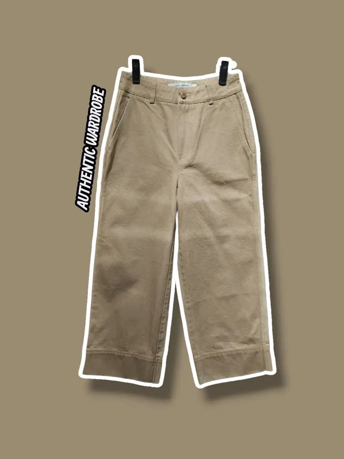 S/ 어센틱워드로브 네츄럴 세미 와이드 팬츠 /1021 상품이미지1