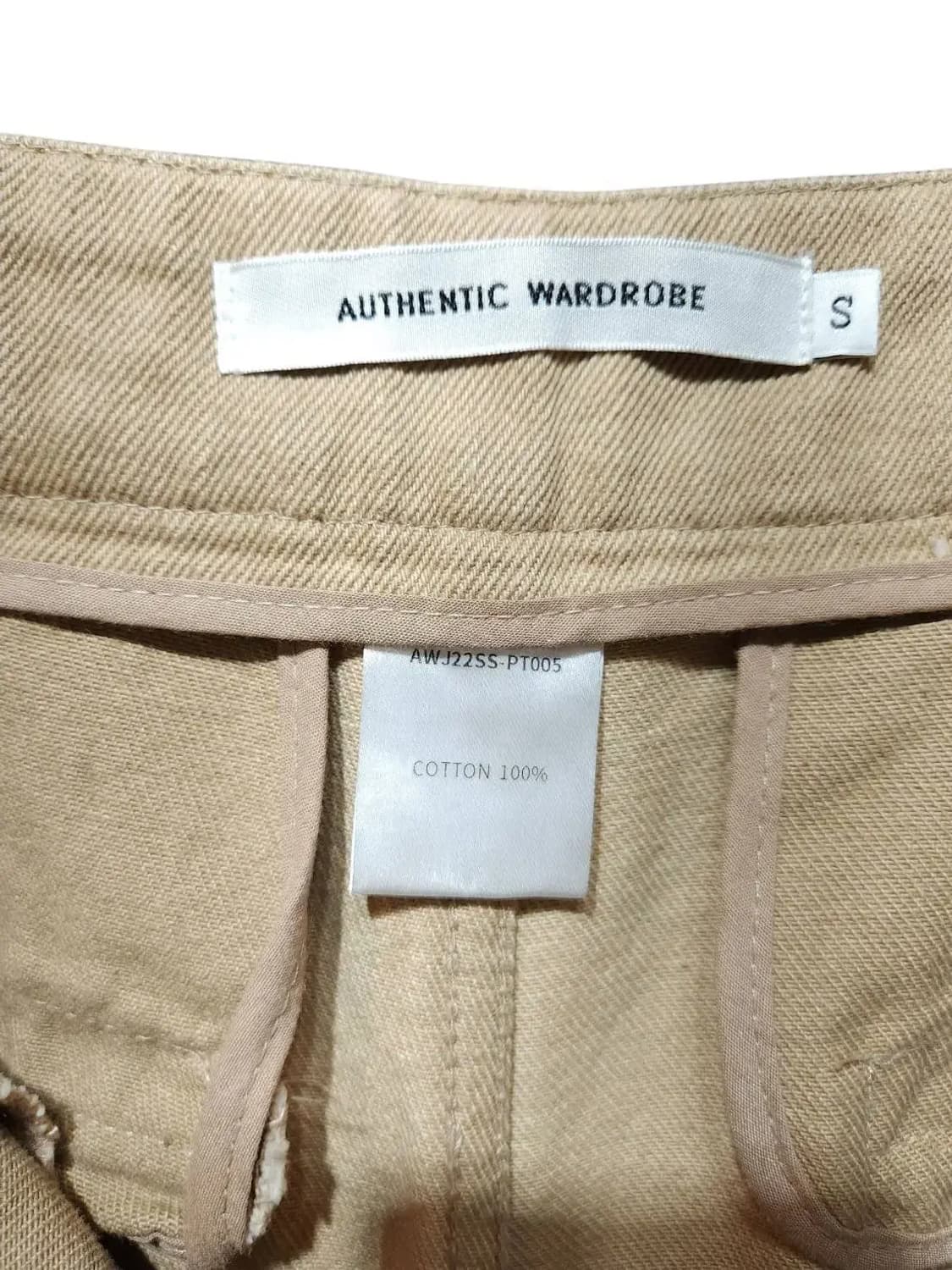 S/ 어센틱워드로브 네츄럴 세미 와이드 팬츠 /1021 상품이미지5