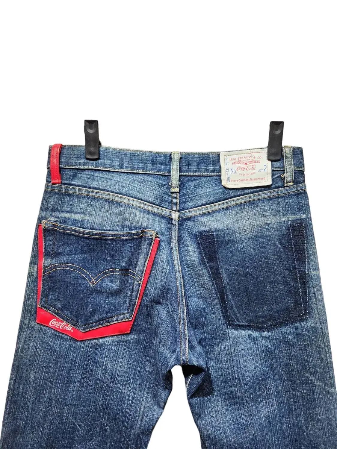 32/ 리바이스 501 코카콜라 데님 팬츠 /1021 상품이미지8