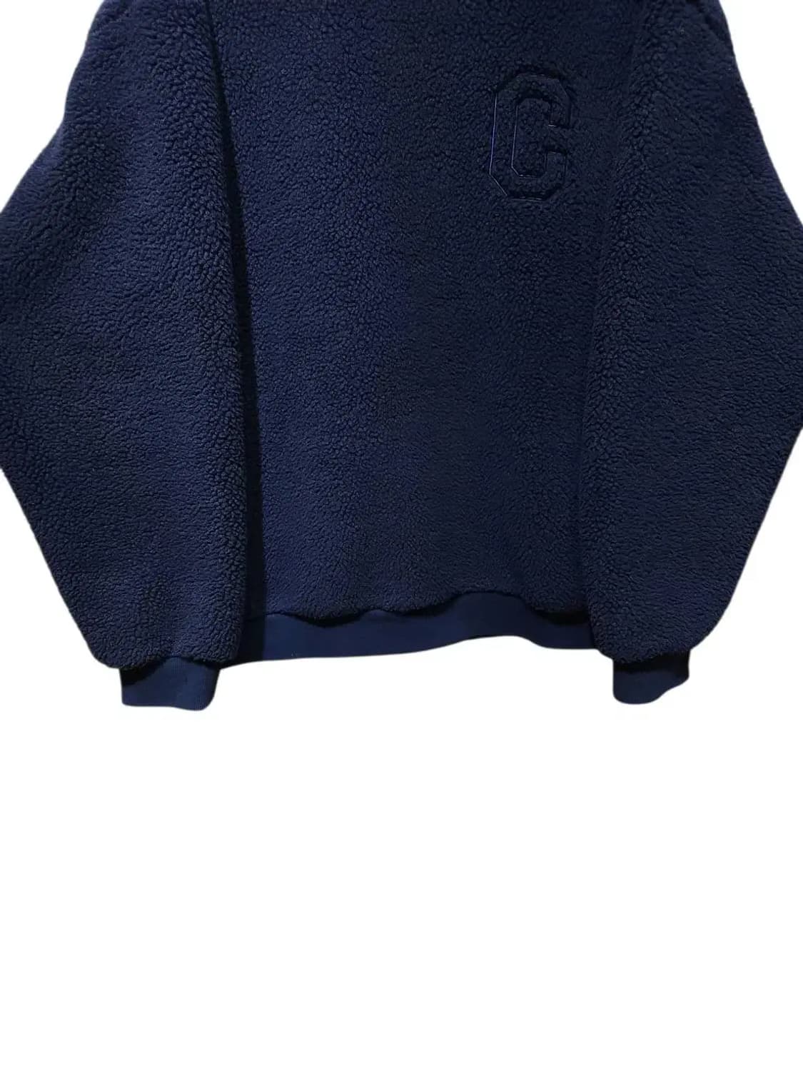 L/ 커버낫 뽀글이 맨투맨 네이비 /1022 상품이미지3