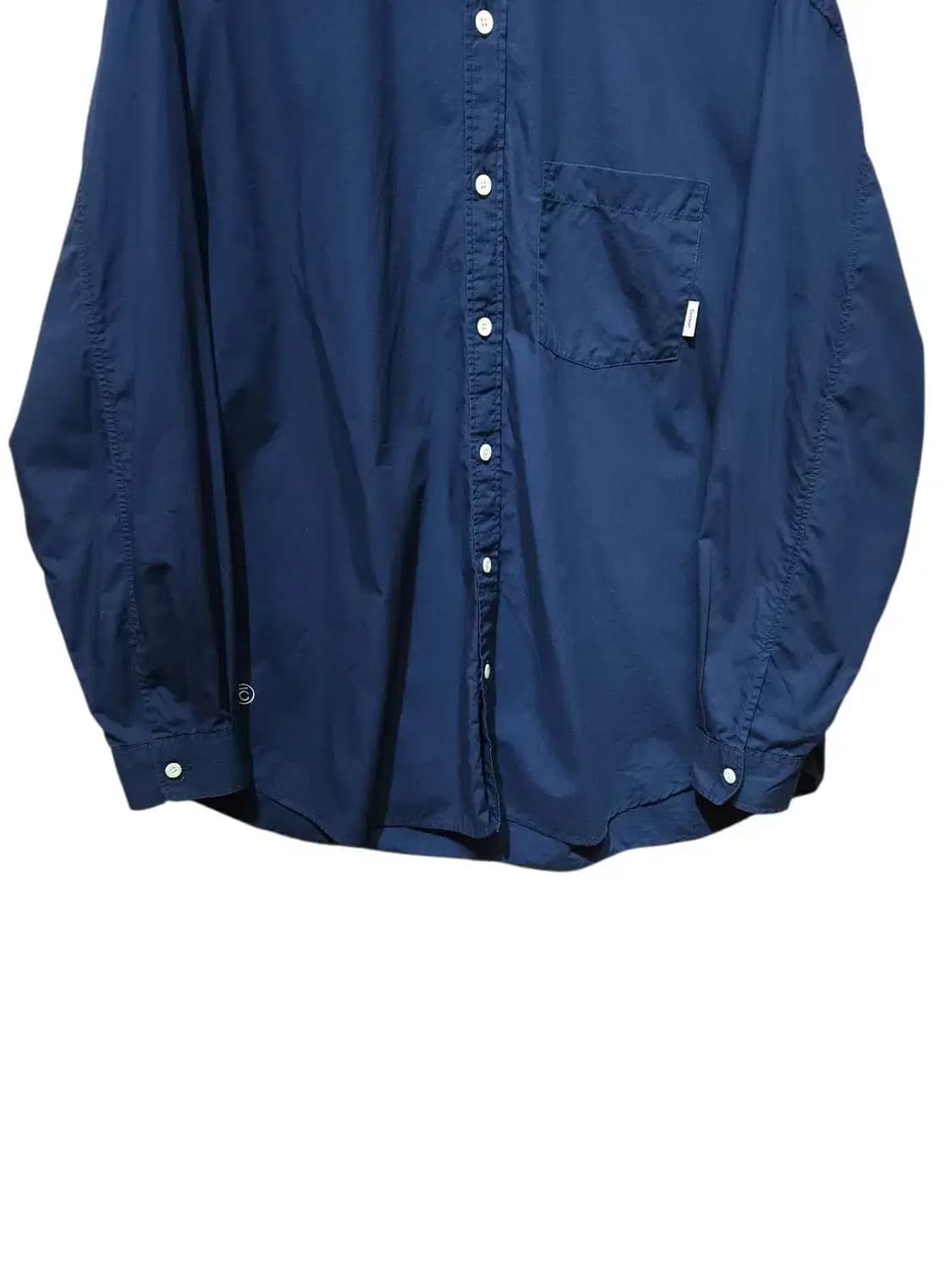 L/ 커버낫 1PK 포플린 셔츠 네이비 /1022 상품이미지3