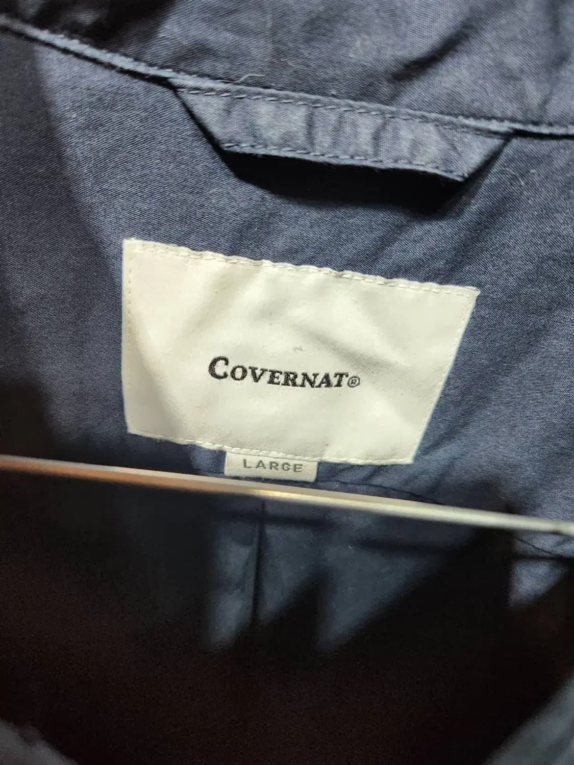 L/ 커버낫 1PK 포플린 셔츠 네이비 /1022 상품이미지4