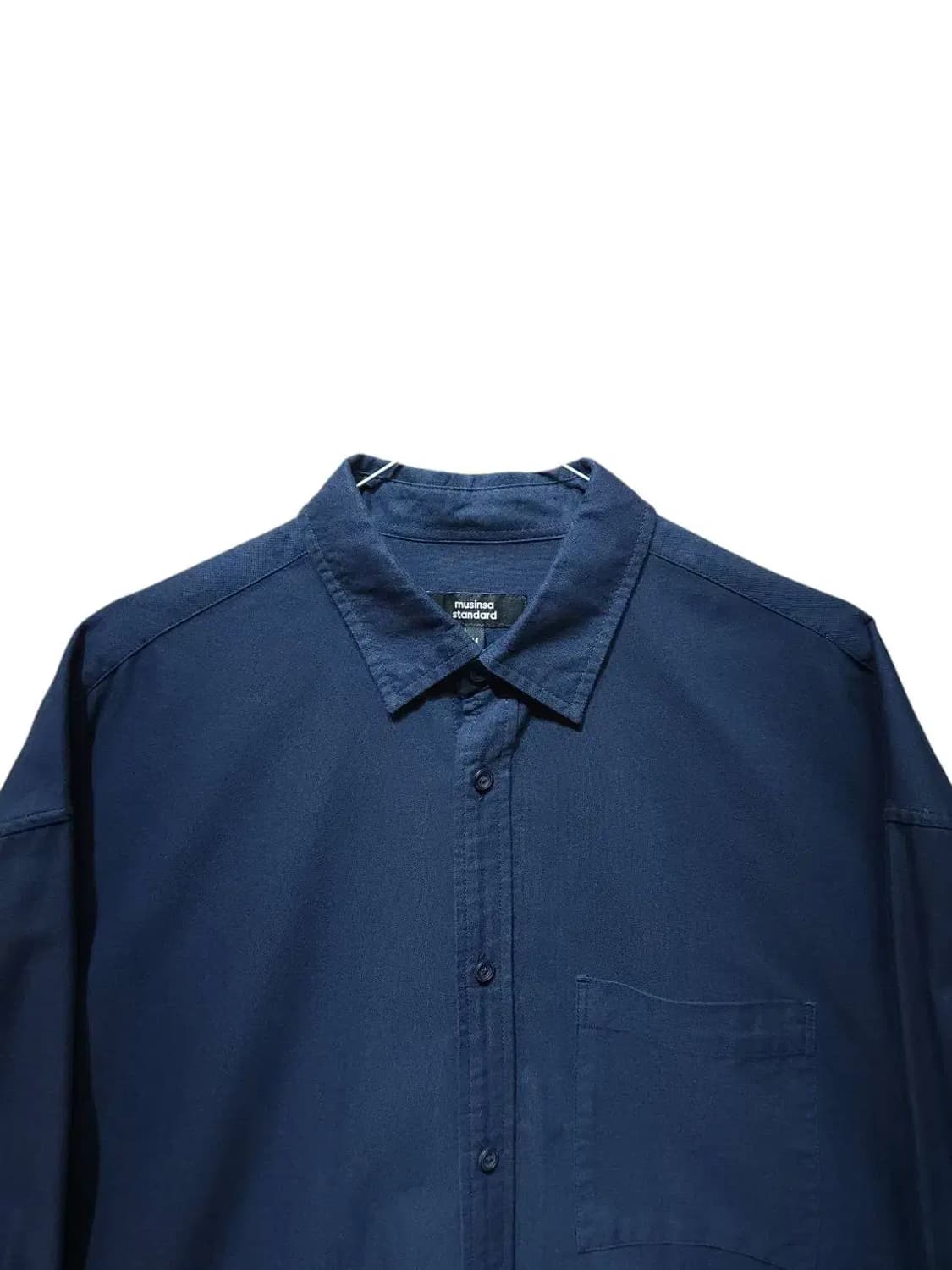 M/ 무신사스탠다드 오버사이즈 옥스포드 셔츠 네이비 /1022 상품이미지2