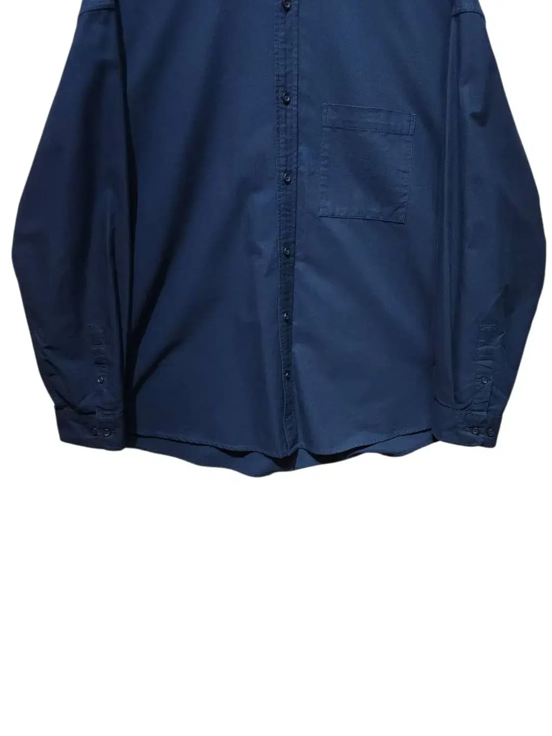 M/ 무신사스탠다드 오버사이즈 옥스포드 셔츠 네이비 /1022 상품이미지3