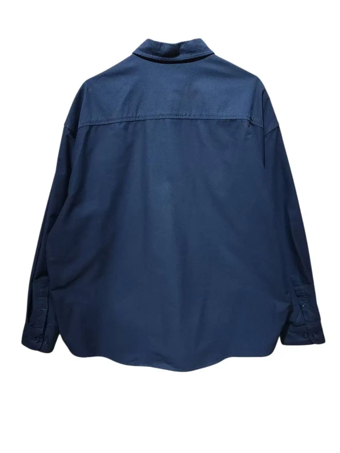 M/ 무신사스탠다드 오버사이즈 옥스포드 셔츠 네이비 /1022 상품이미지6