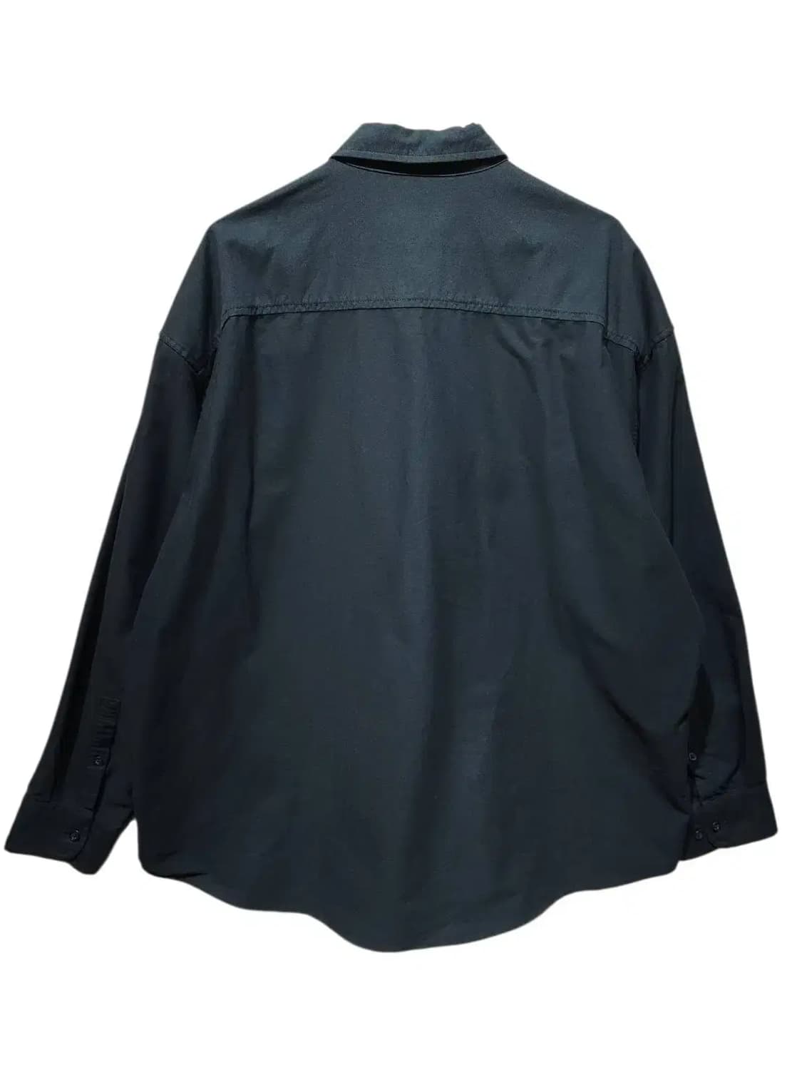 M/ 무신사스탠다드 오버사이즈 옥스포드 셔츠 블랙 /1022 상품이미지6