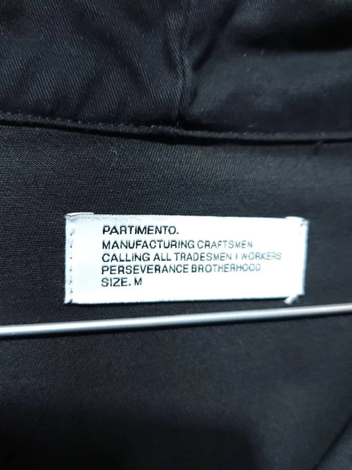 M/ 파르티멘토 하이넥 후드 야상 집업 자켓 블랙 /1022 상품이미지4