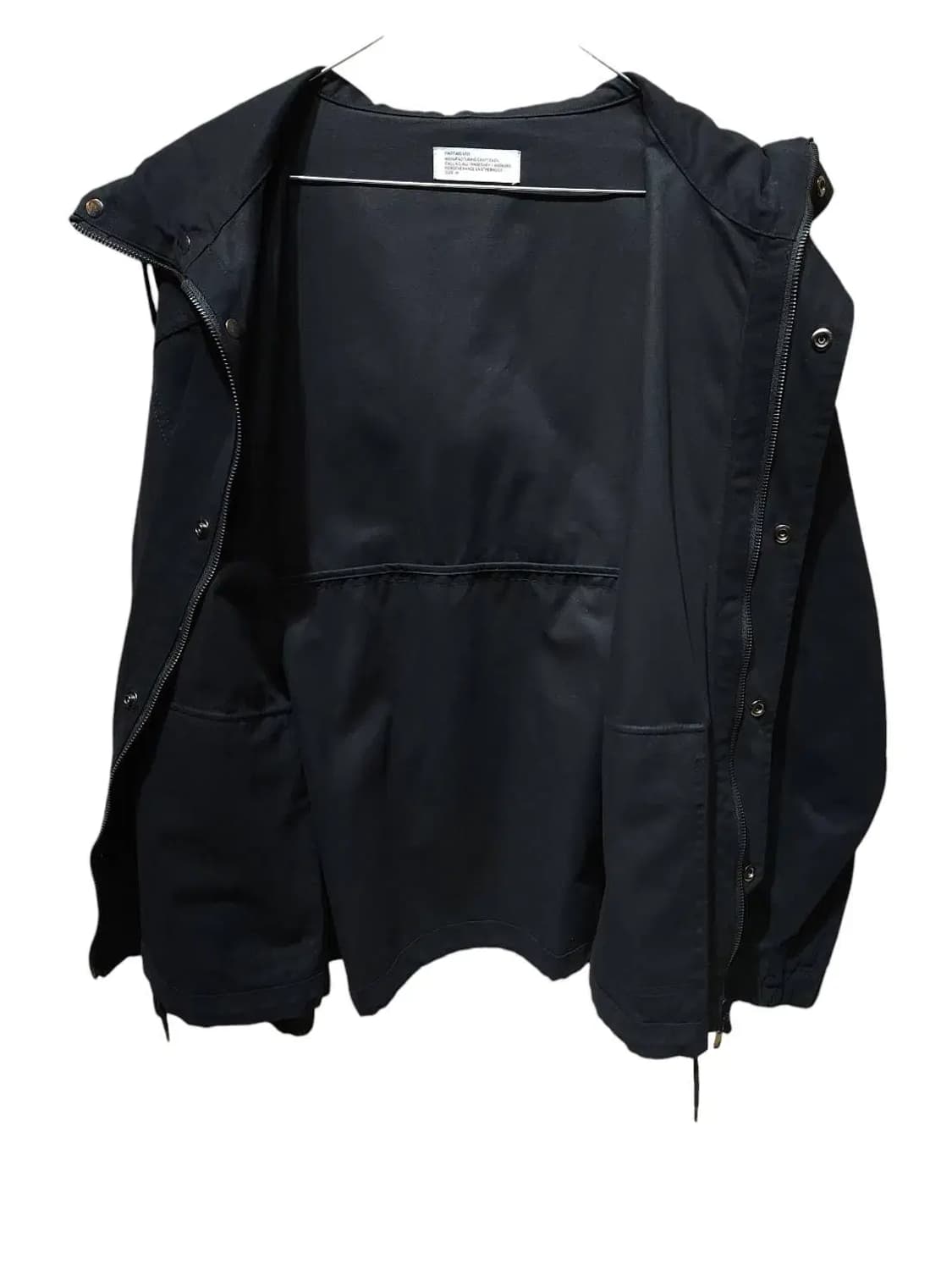 M/ 파르티멘토 하이넥 후드 야상 집업 자켓 블랙 /1022 상품이미지5