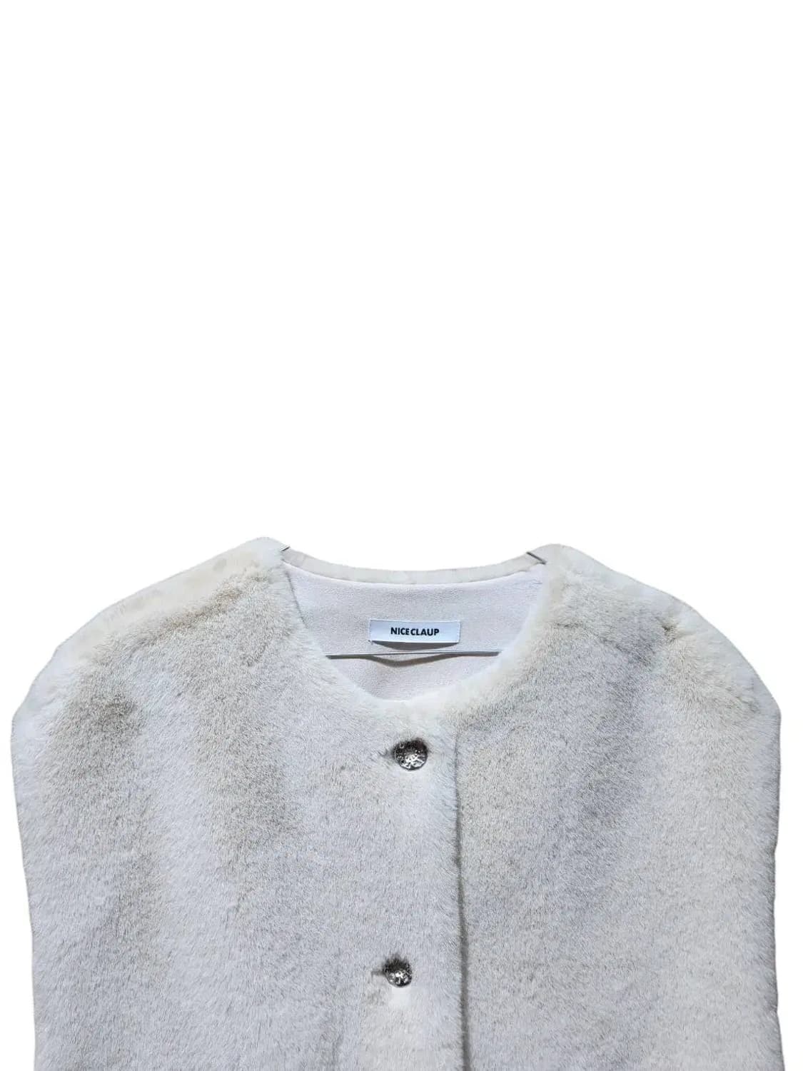 F/ NICE CLAUP 나이스클랍 인조퍼 베스트 조끼 /1022 상품이미지2