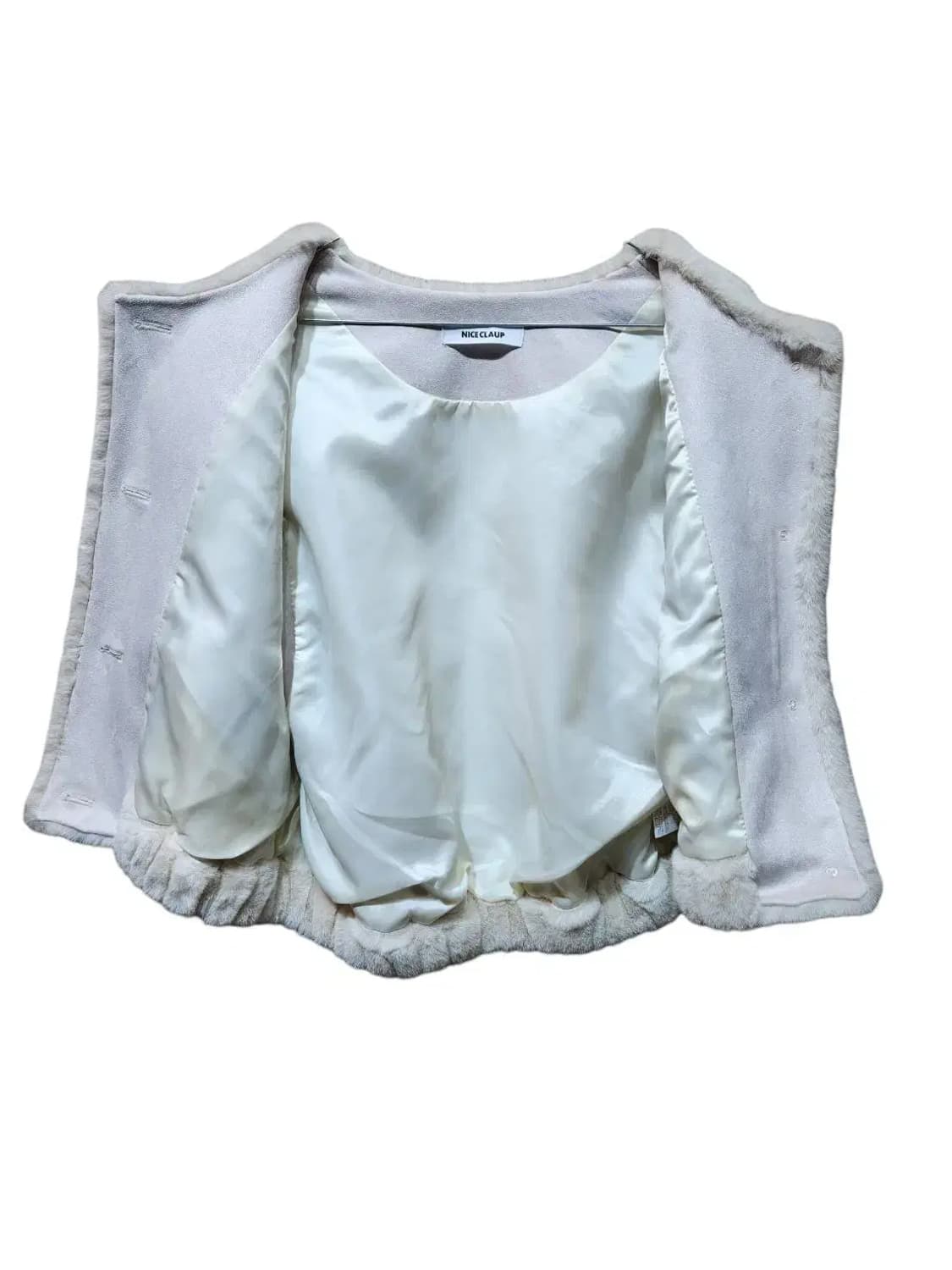 F/ NICE CLAUP 나이스클랍 인조퍼 베스트 조끼 /1022 상품이미지5