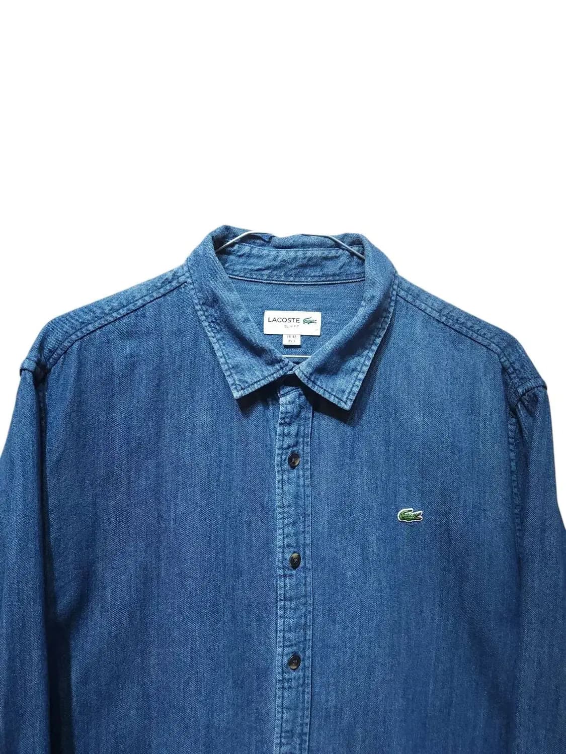 L/ 라코스테 슬림핏 긴팔 데님 셔츠 /1022 상품이미지2
