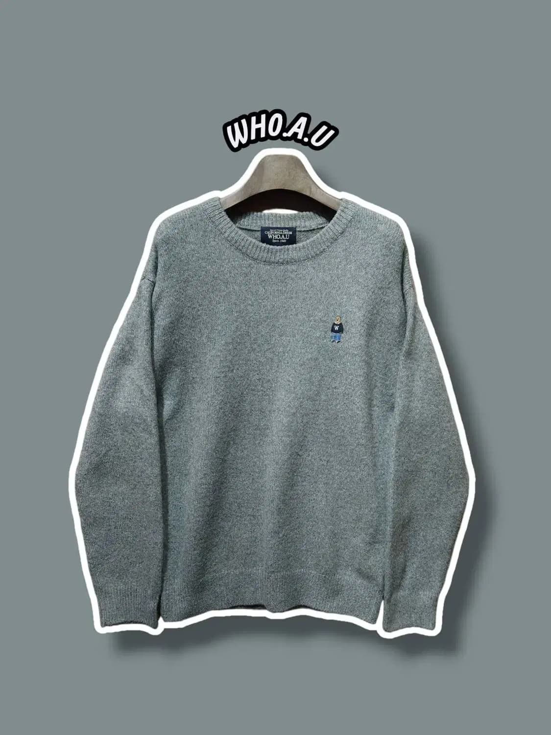 L/ 후아유 울혼방 니트 그레이 /1023 상품이미지1