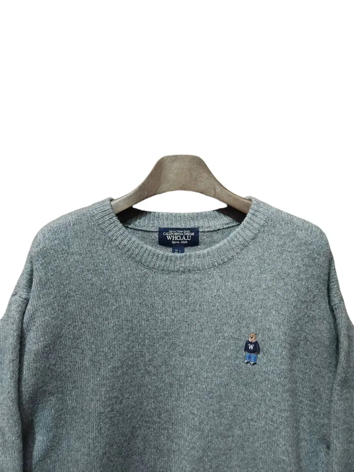 L/ 후아유 울혼방 니트 그레이 /1023 상품이미지2