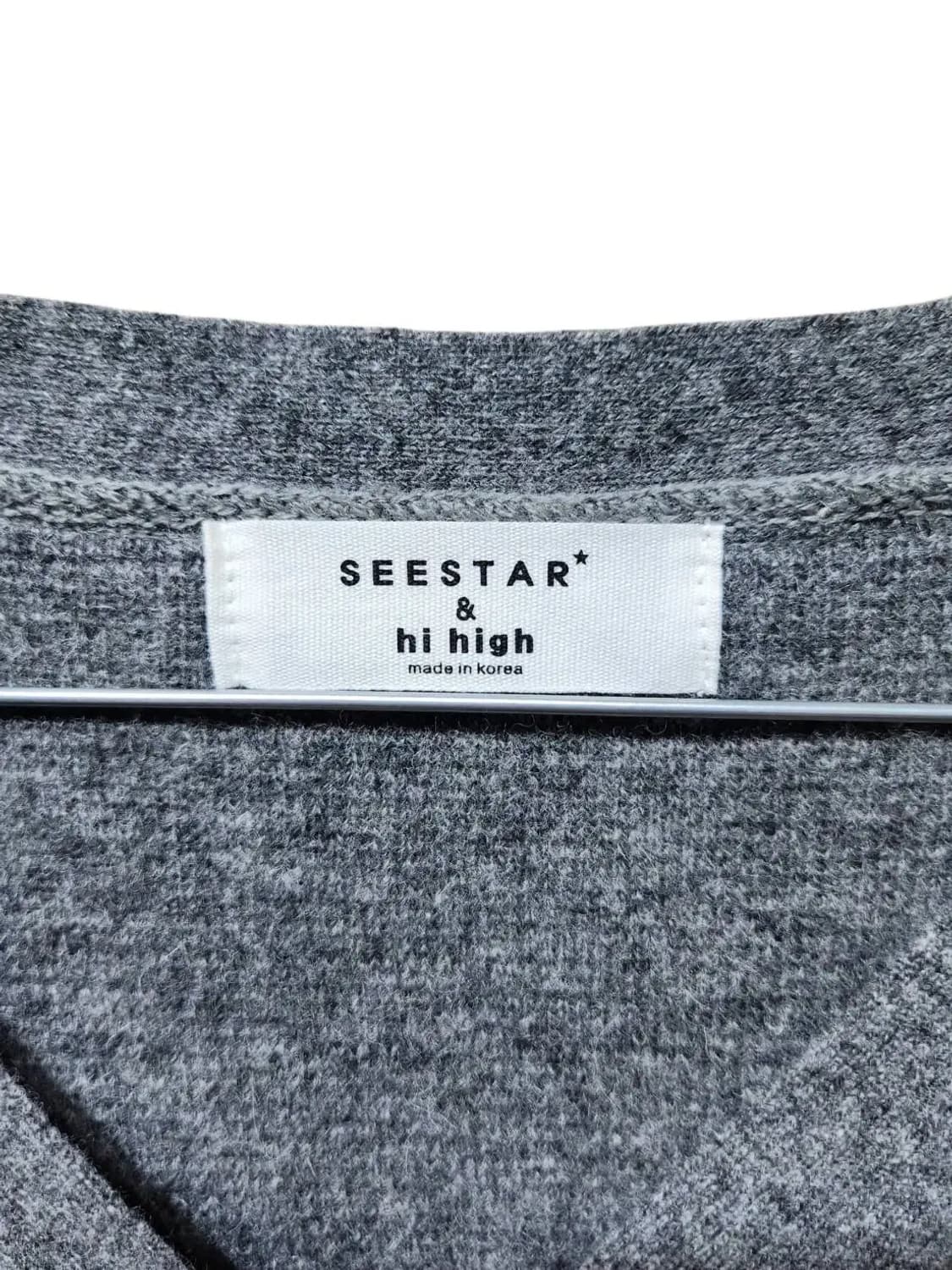 F/ seestar&hihigh 여성 니트 가디건 그레이 /1023 상품이미지4