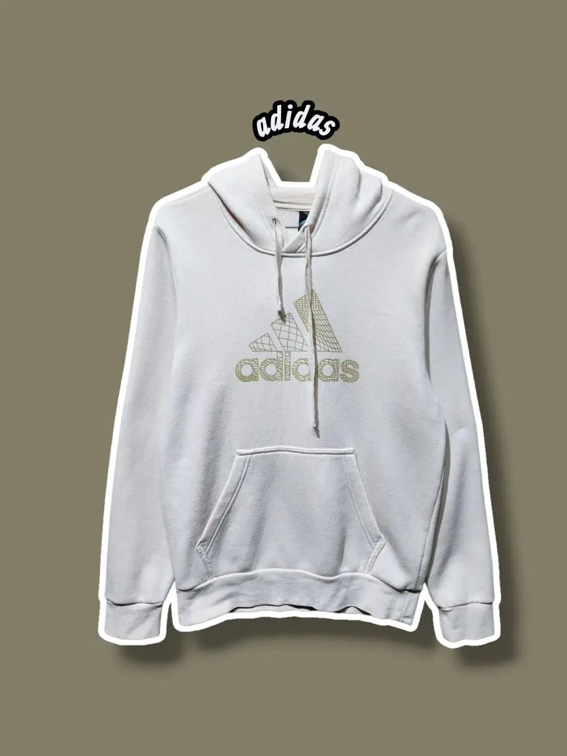 M/ 아디다스 기모 후드티 아이보리 /1023 상품이미지1