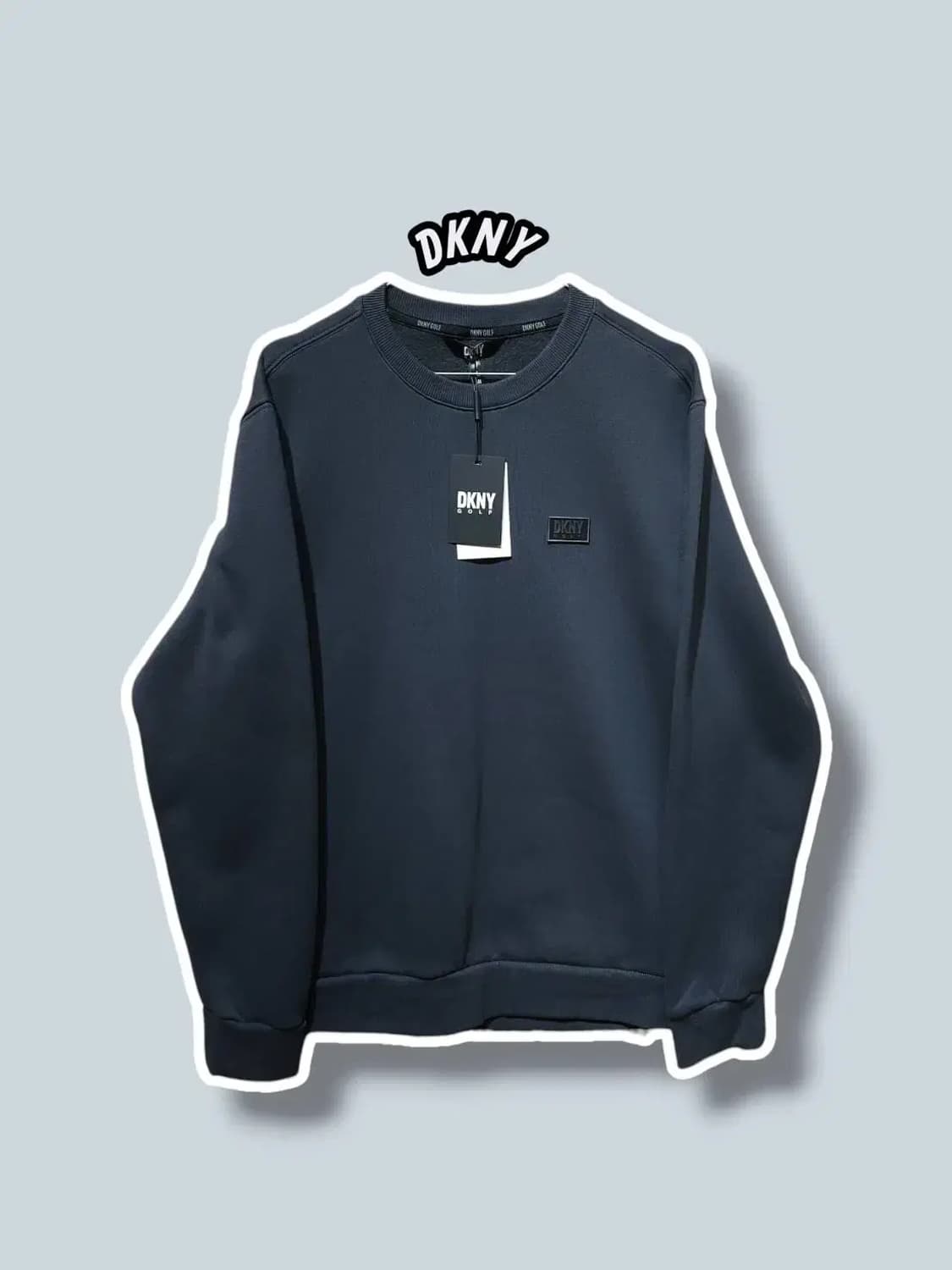 L/ DKNY 디케이엔와이 골프 기모 맨투맨 챠콜 새상품 /1023 상품이미지1