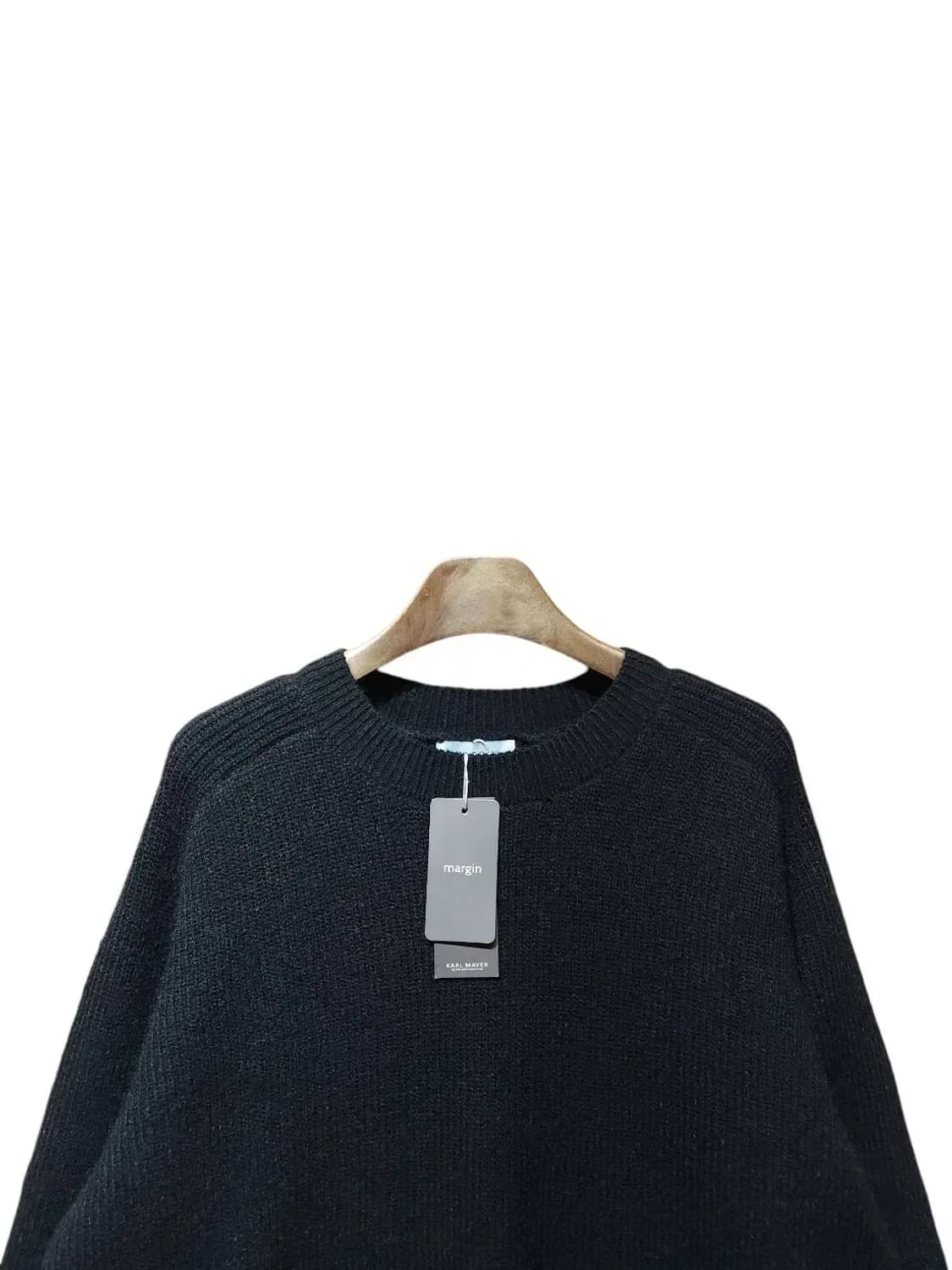 100/ margin 마르진 남성 니트 블랙 새상품 /1023 상품이미지2