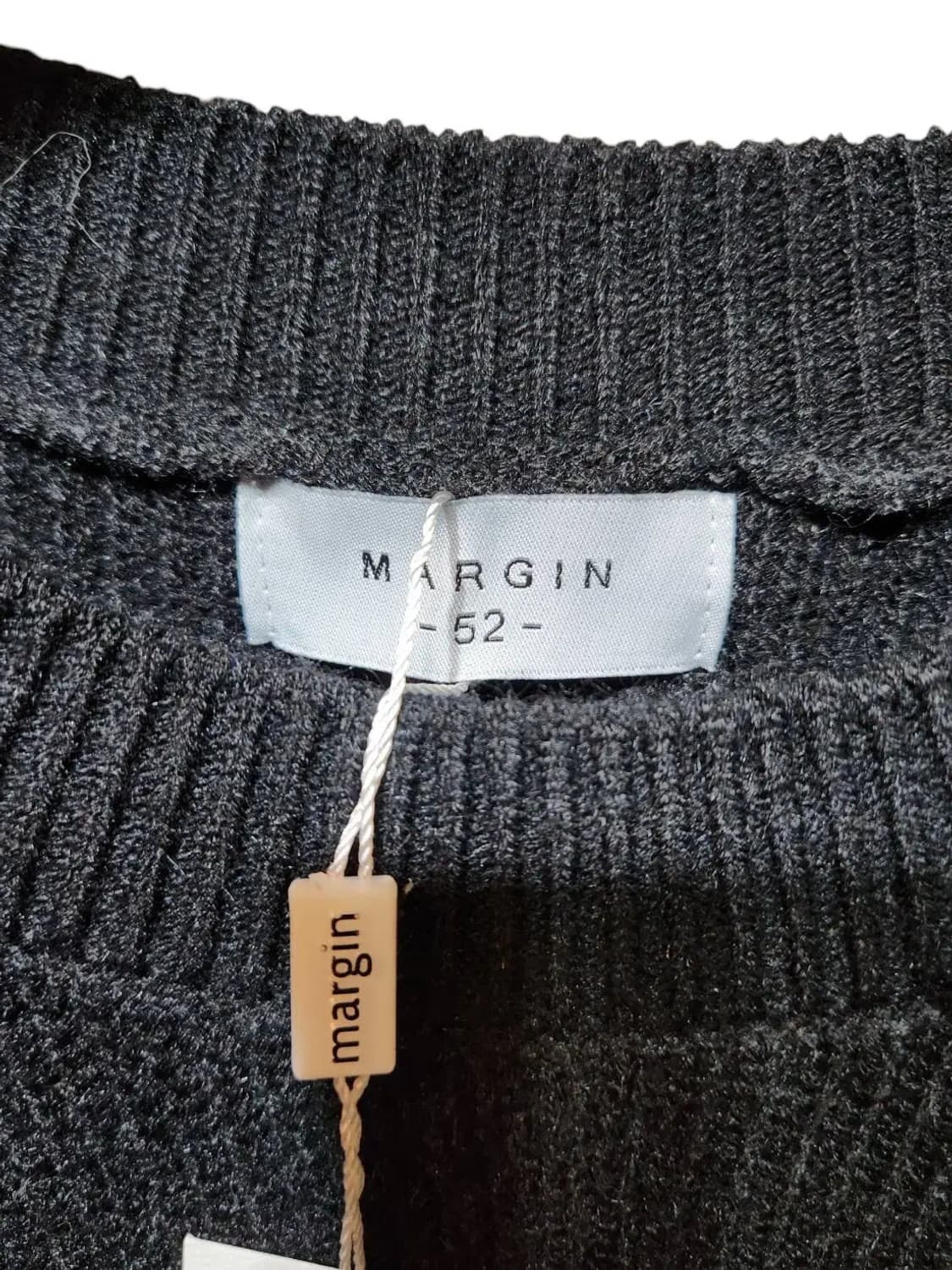 100/ margin 마르진 남성 니트 블랙 새상품 /1023 상품이미지4