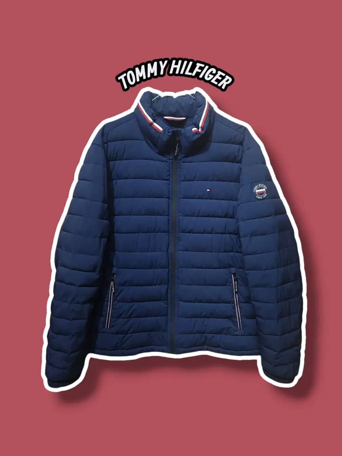 L/ 타미힐피거 퀼팅 패딩 자켓 네이비 /1023 상품이미지1