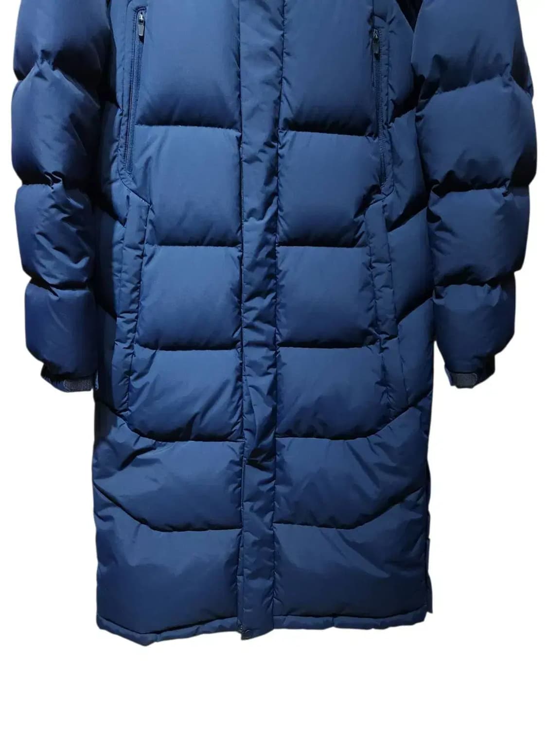 M/ 아식스 아이코닉 덕다운 롱 패딩 네이비 /1027 상품이미지3