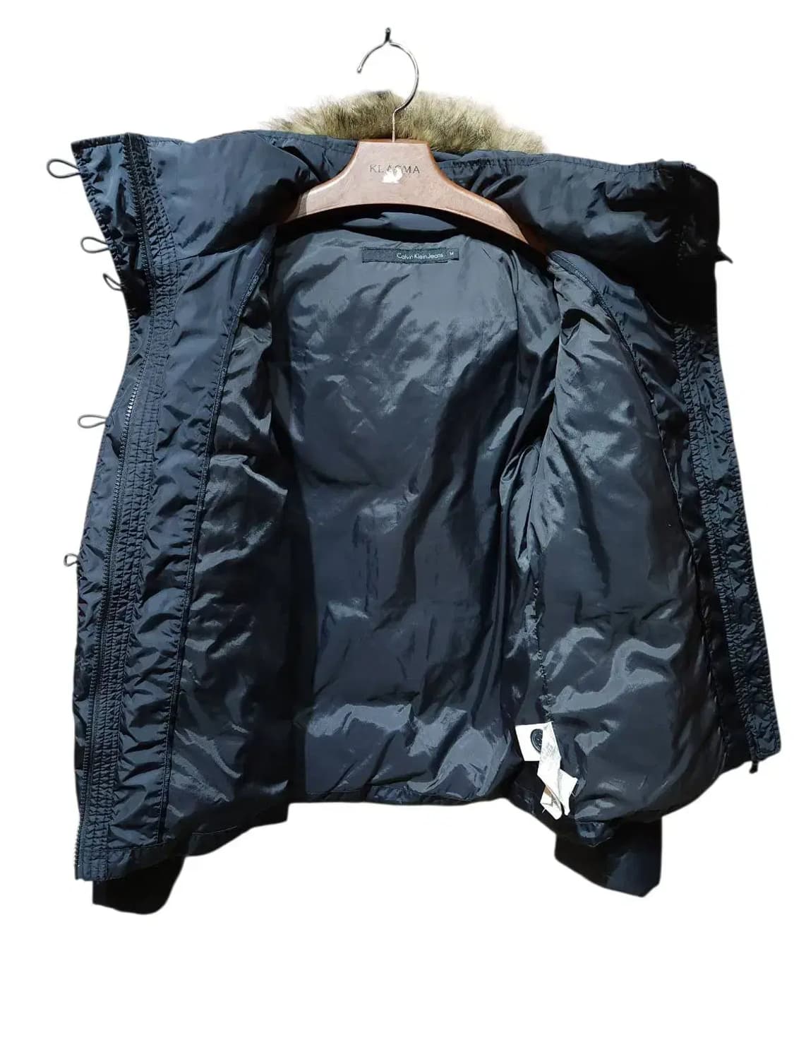 M/ 캘빈클라인 덕다운 패딩 자켓 챠콜 /1027 상품이미지7