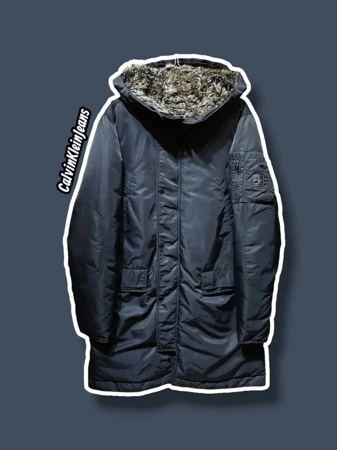 M/ 캘빈클라인 롱 헤비 다운 점퍼 패딩 블랙 /1027 상품이미지1