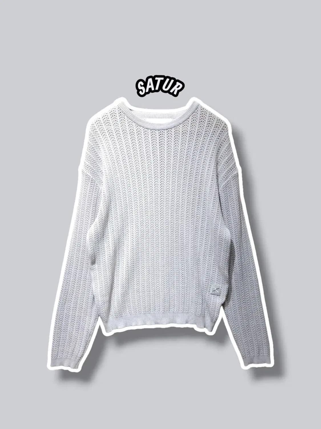 M/ SATUR 세터 이비자 메시드 니트 그레이 라벤더 /1027 상품이미지1