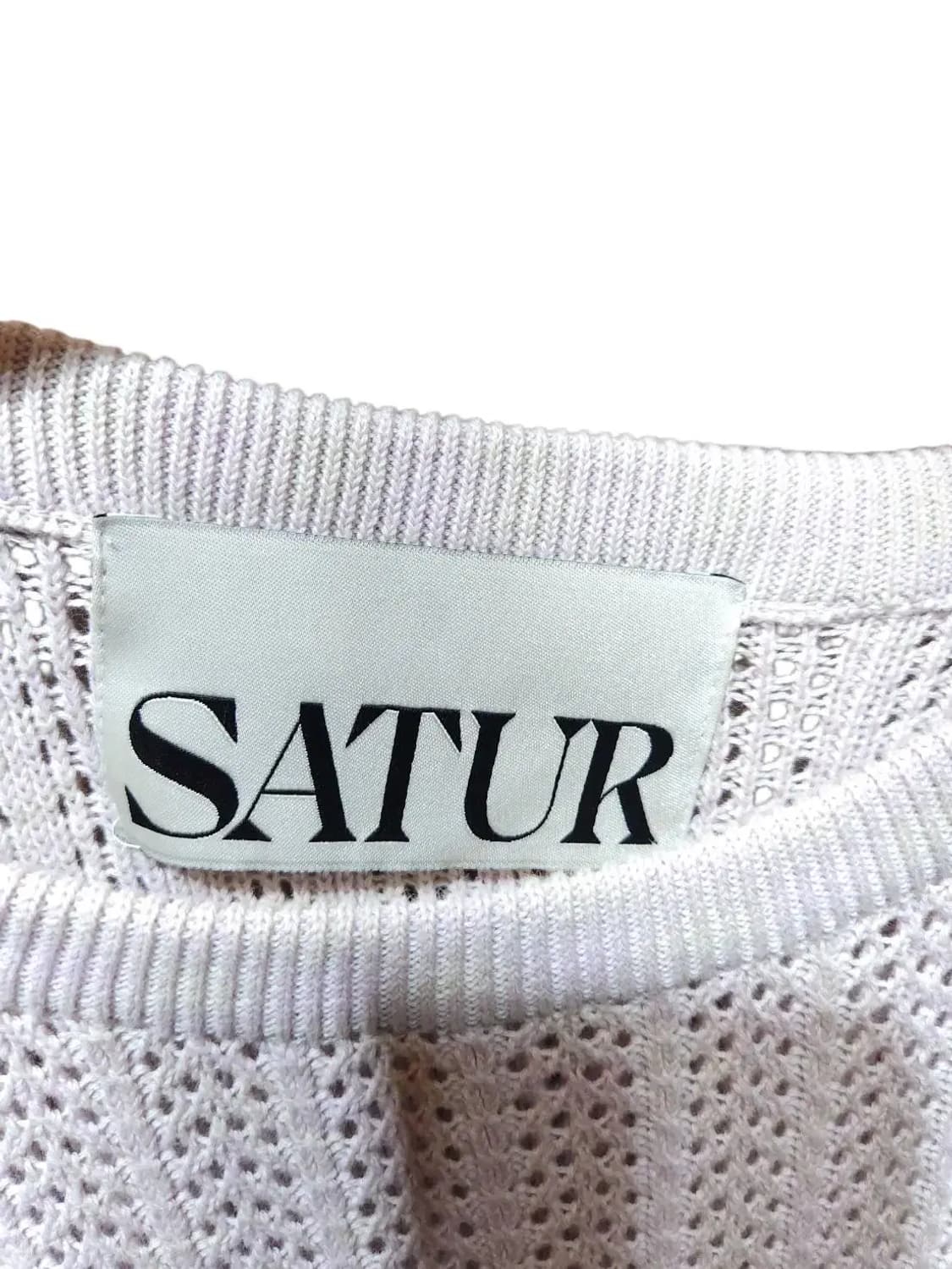 M/ SATUR 세터 이비자 메시드 니트 그레이 라벤더 /1027 상품이미지4