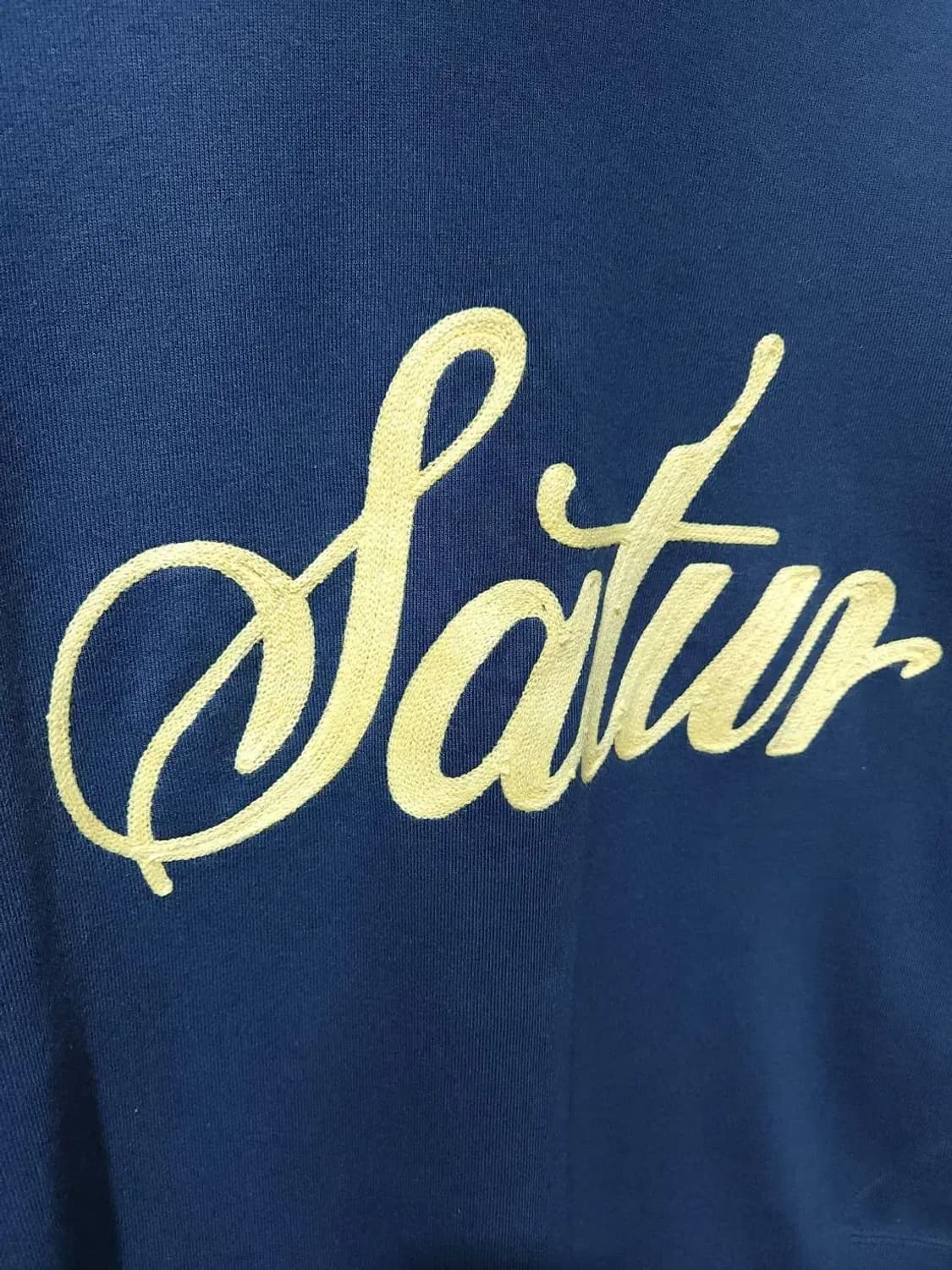 L/ SATUR 세터 더블린 언발란스 체인 자수 맨투맨 /1027 상품이미지4