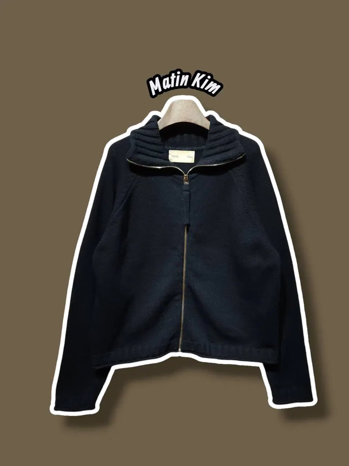 M/ MatinKim 마뗑킴 스펠포인트 니트 집업 블랙 /1027 상품이미지1