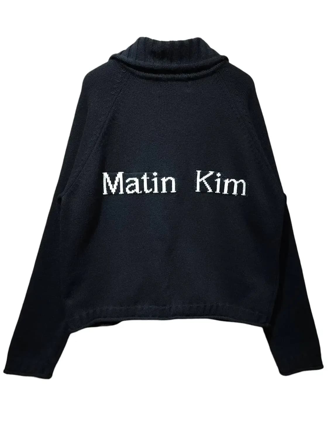 M/ MatinKim 마뗑킴 스펠포인트 니트 집업 블랙 /1027 상품이미지6