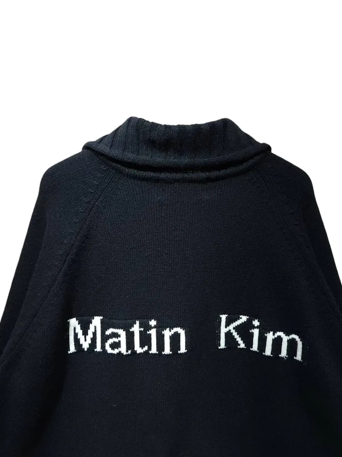 M/ MatinKim 마뗑킴 스펠포인트 니트 집업 블랙 /1027 상품이미지7