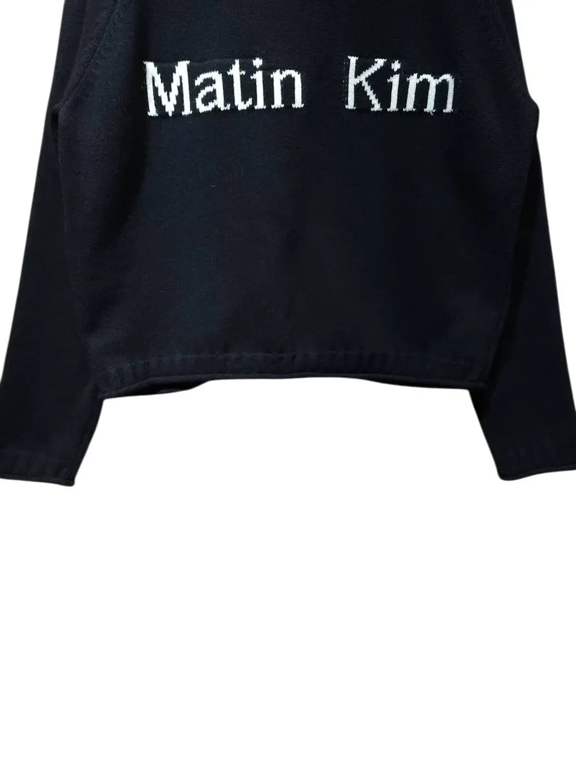M/ MatinKim 마뗑킴 스펠포인트 니트 집업 블랙 /1027 상품이미지8