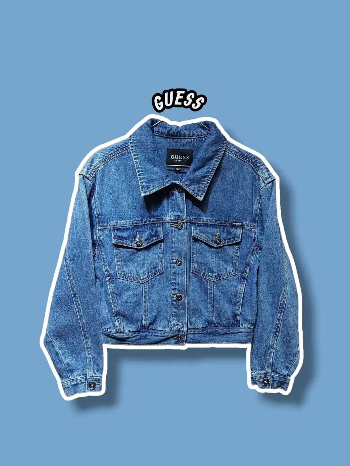 XS/ 게스 포켓 숏 데님 자켓 /1028 상품이미지1