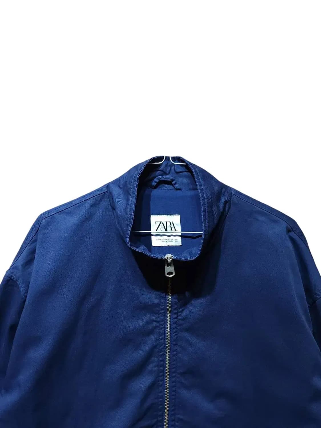 XL/ 자라 면 블루종 집업 자켓 블루네이비 /1028 상품이미지2