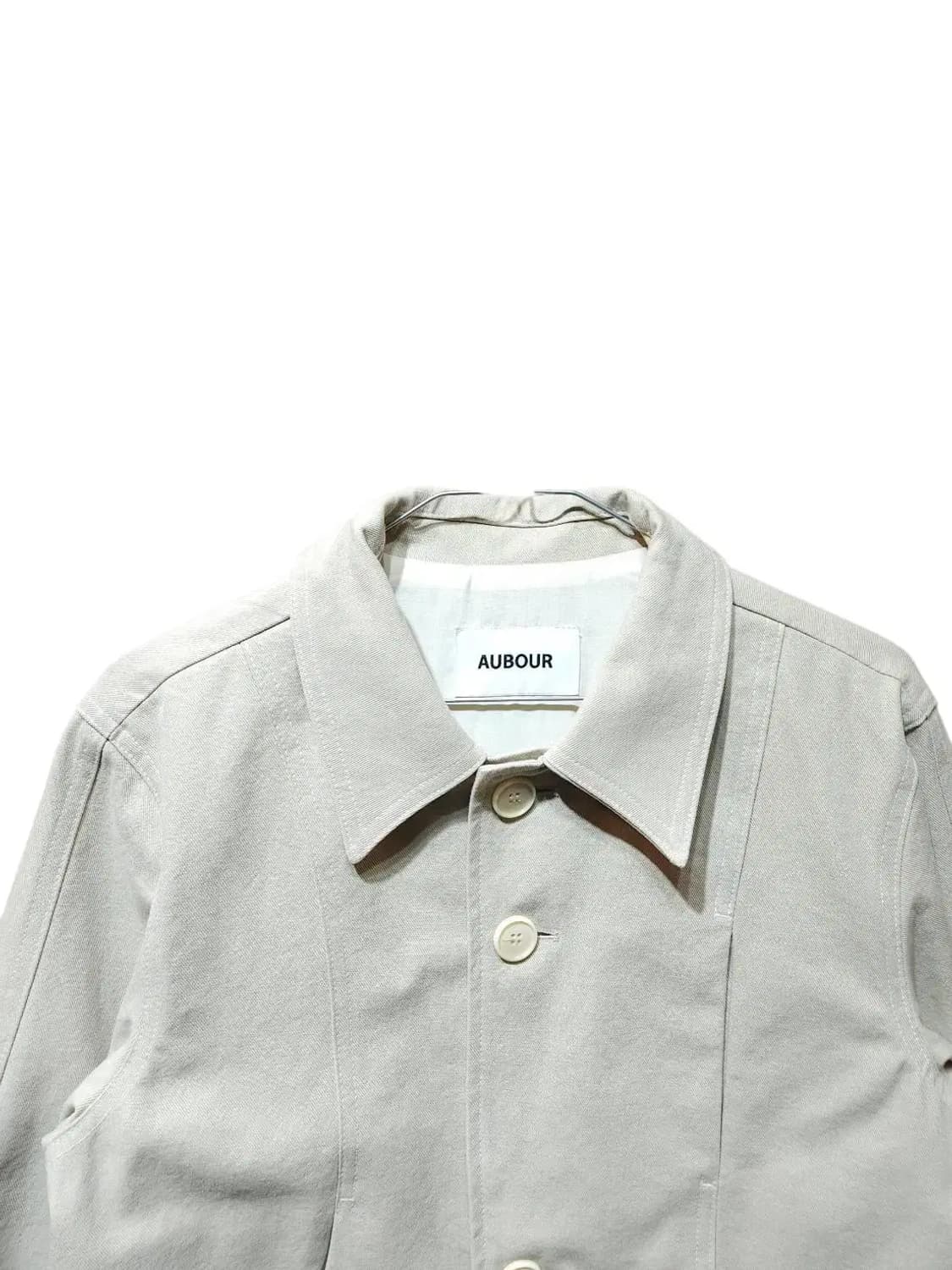 F/ AUBOUR 아우브아워 더블 버튼 커팅 자켓 베이지 /1028 상품이미지2