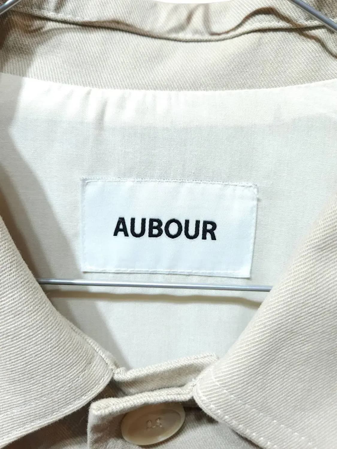 F/ AUBOUR 아우브아워 더블 버튼 커팅 자켓 베이지 /1028 상품이미지5