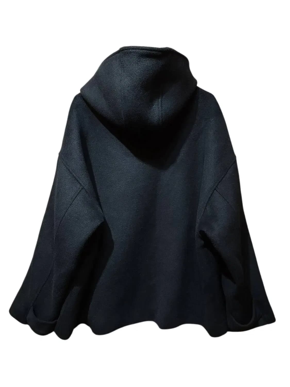 L/ 라퍼지스토어 울리치 오버핏 하프 후드 코트 블랙 /1028 상품이미지6