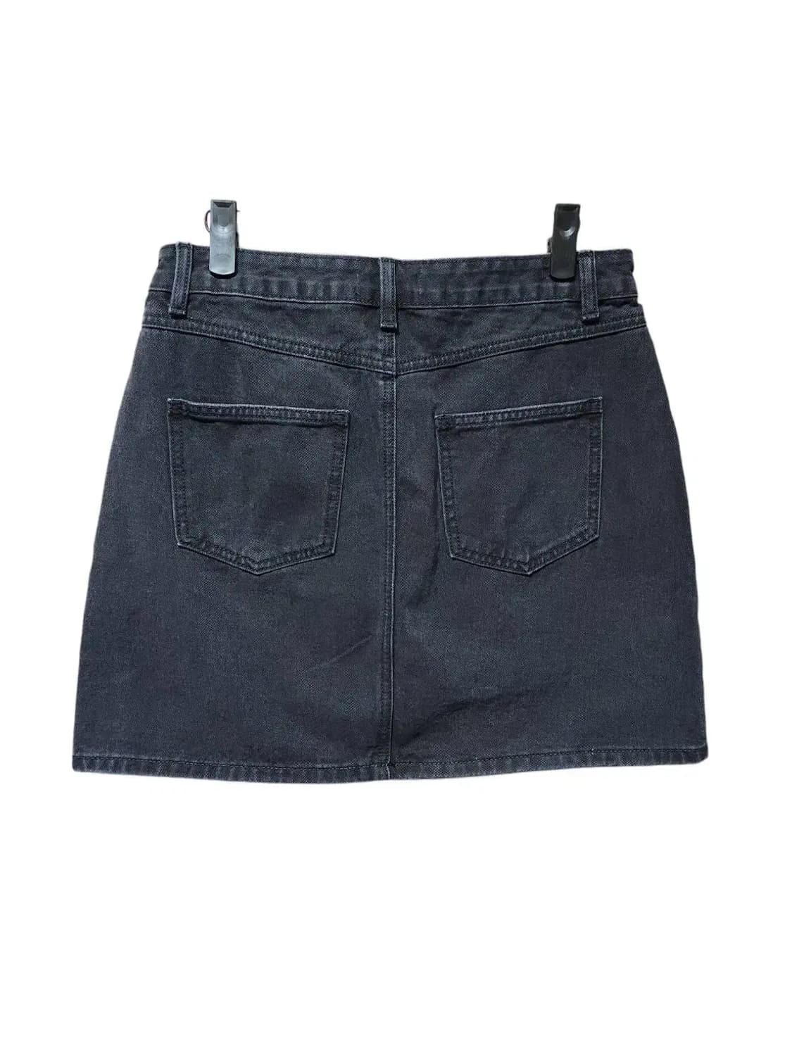 L/ 무신사스탠다드 데님 스커트 워시드블랙 새상품 /1029 상품이미지5