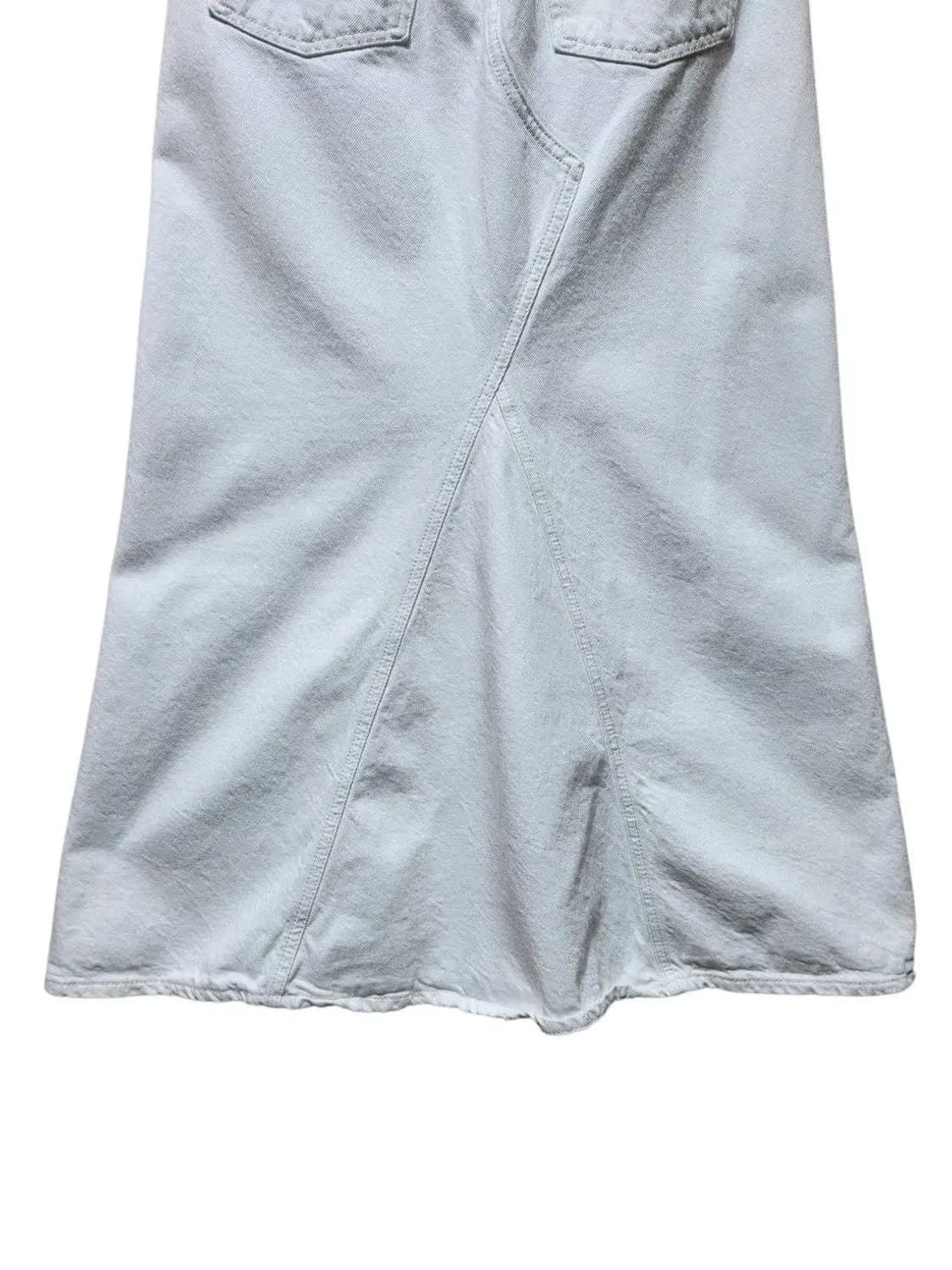 XS/ COS 코스 패널 디테일 데님 맥시 스커트 화이트 /1029 상품이미지9