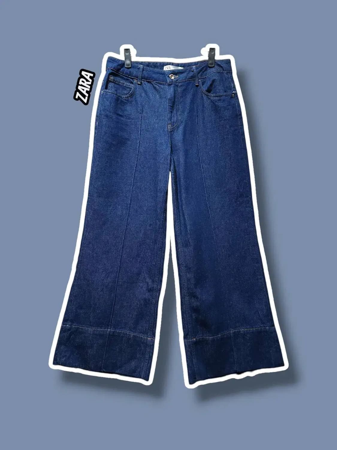 EUR40/ 자라 와이드 하이웨스트 데님 팬츠 /1029 상품이미지1