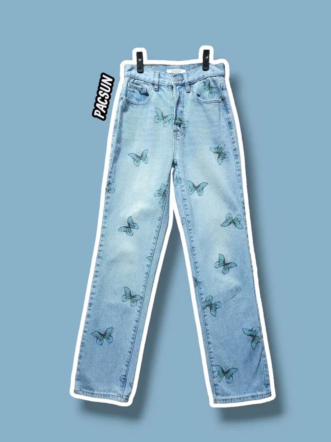 24/ PACSUN 팩선 여성 프린팅  데드진 데님팬츠 /1029 상품이미지1