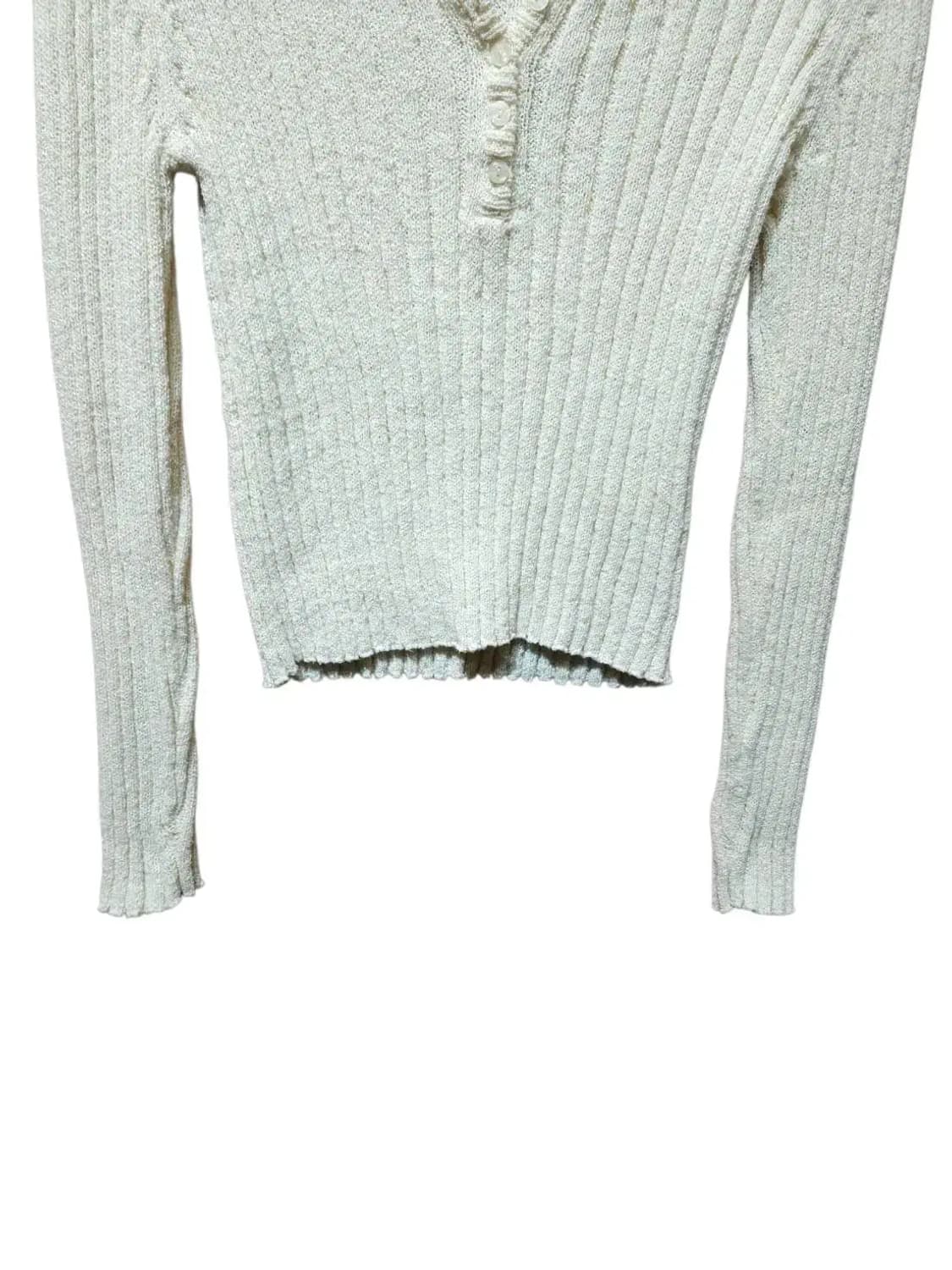 F/ MNLB 디어먼트 버튼 브이넥 부클 니트 /1031 상품이미지3