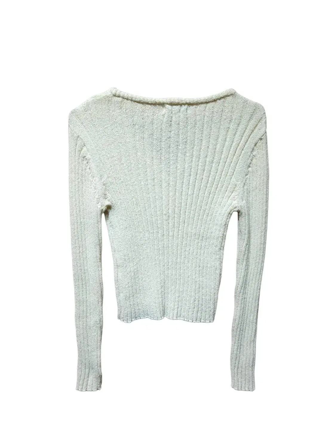 F/ MNLB 디어먼트 버튼 브이넥 부클 니트 /1031 상품이미지6