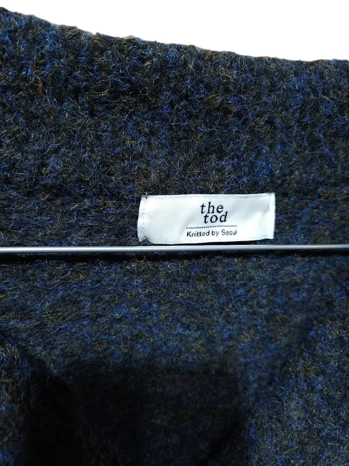 F/ the tod 더토드 울혼방 빅카라 가디건 /1031 상품이미지4