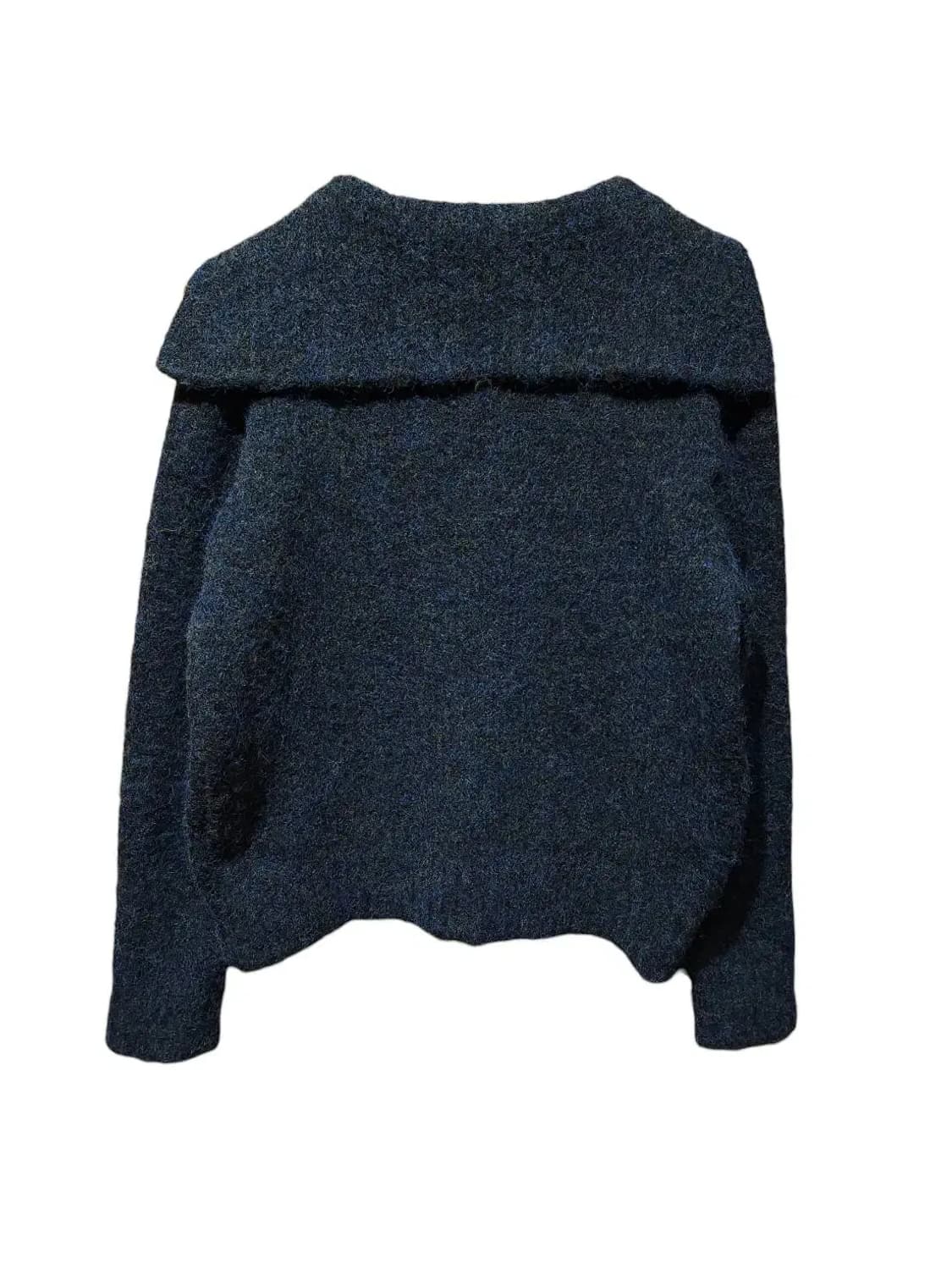 F/ the tod 더토드 울혼방 빅카라 가디건 /1031 상품이미지6