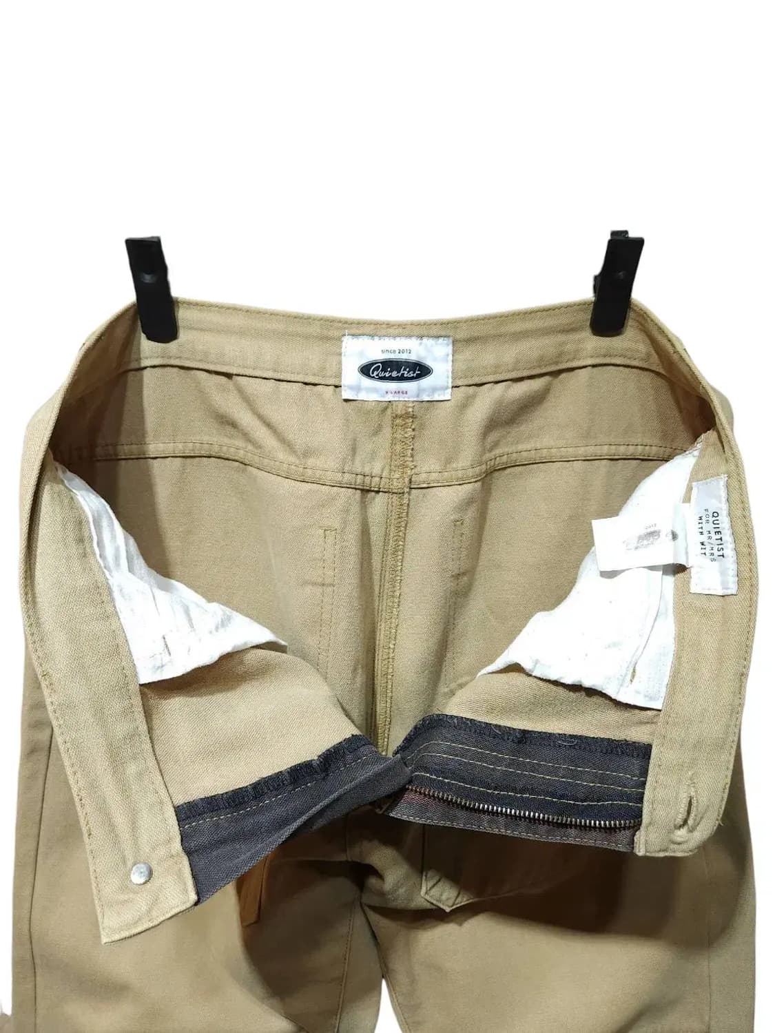 XL/ 콰이어티스트 빈티지 워싱 퍼티그 팬츠 베이지 /1031 상품이미지4