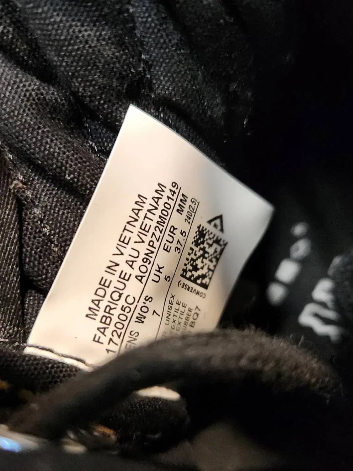 240/ 컨버스 척 70 코지 유틸리티 셰르파 하이 블랙 /1104 상품이미지9