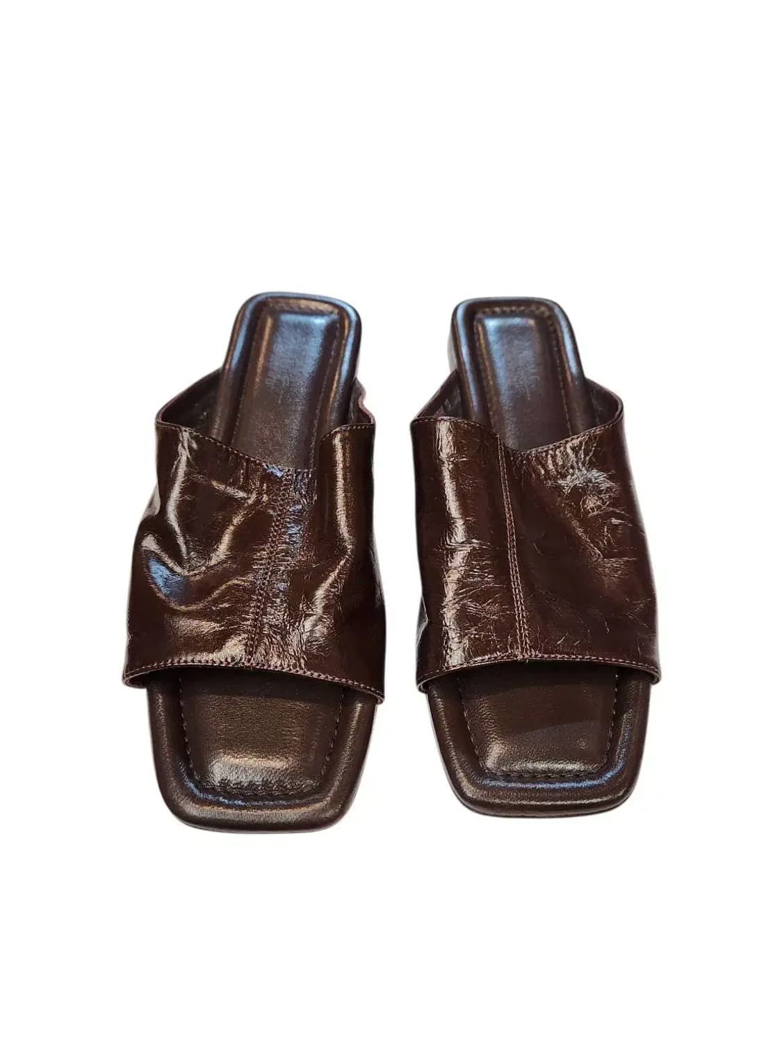 240/ 한섬 타임 마시모산티니 가죽 샌들 슬리퍼 /1104 상품이미지2